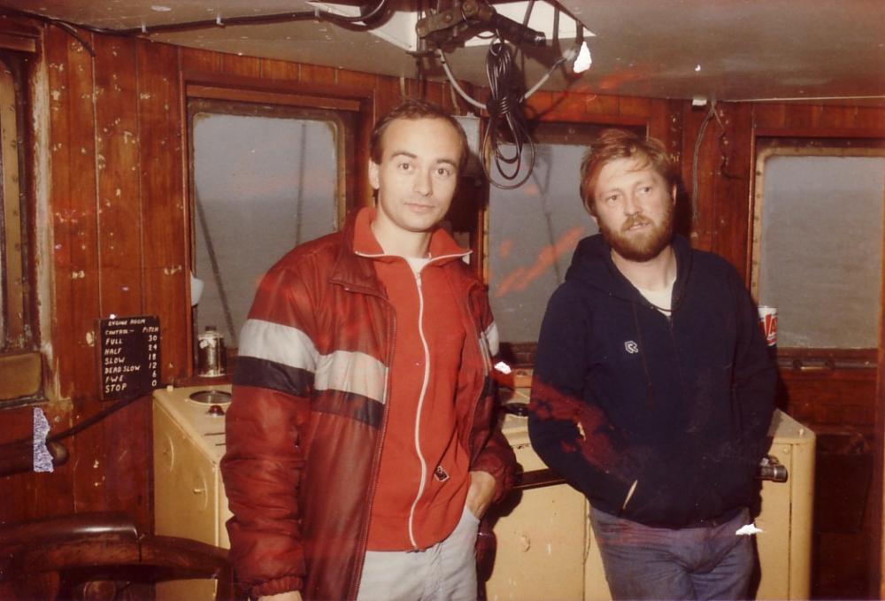 Leendert Vingerling, Danny Vissers  Ross Revenge 1984.jpg