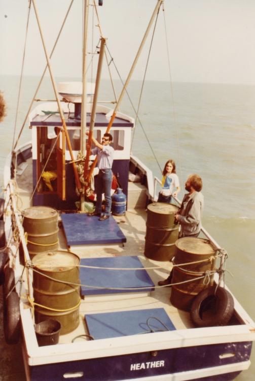 tender from  England 1984,on deck  unknown presenter Caroline,Jeanet, journalist  1.jpg