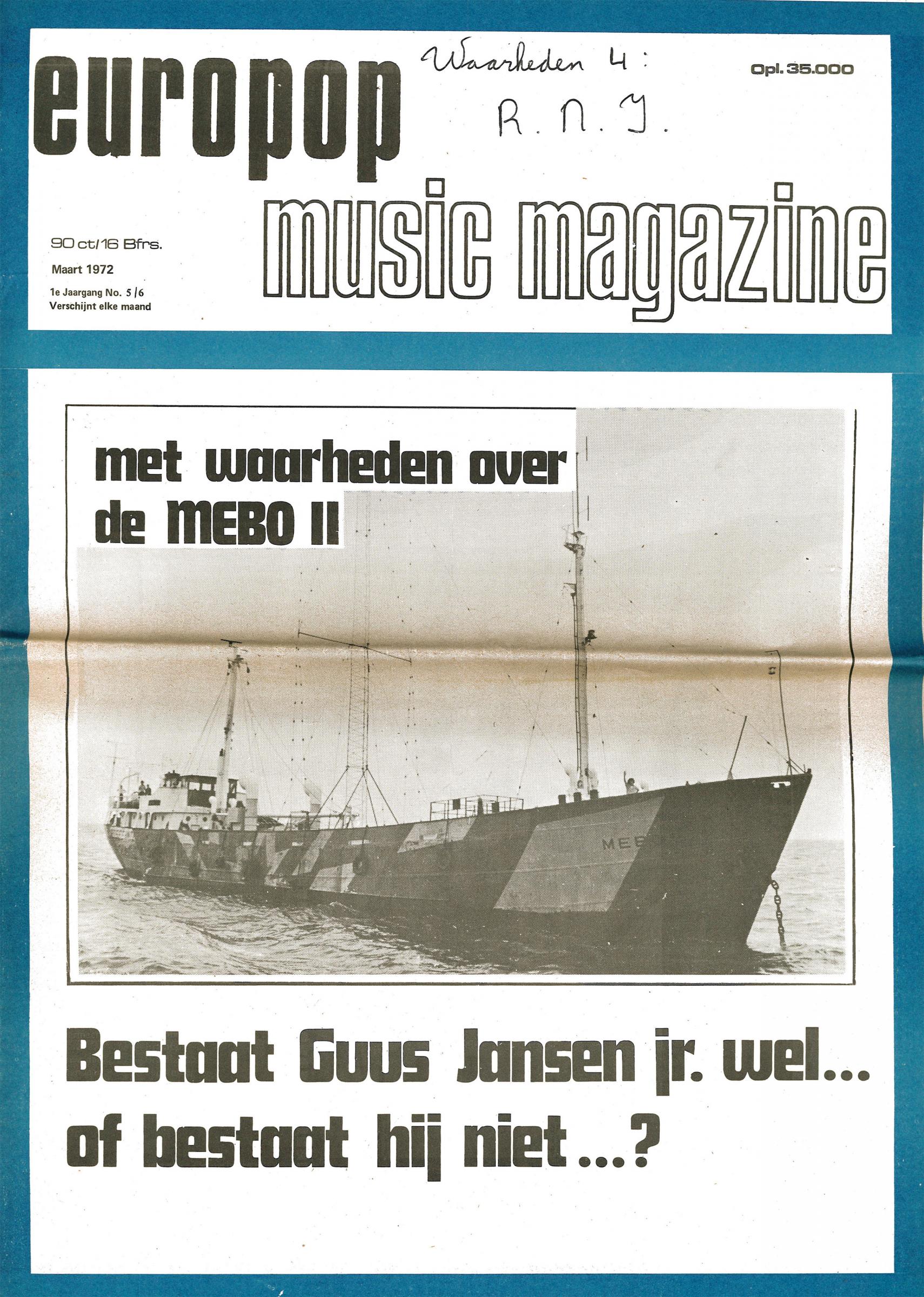 Europop Magazine - 05/06 - maart 1972