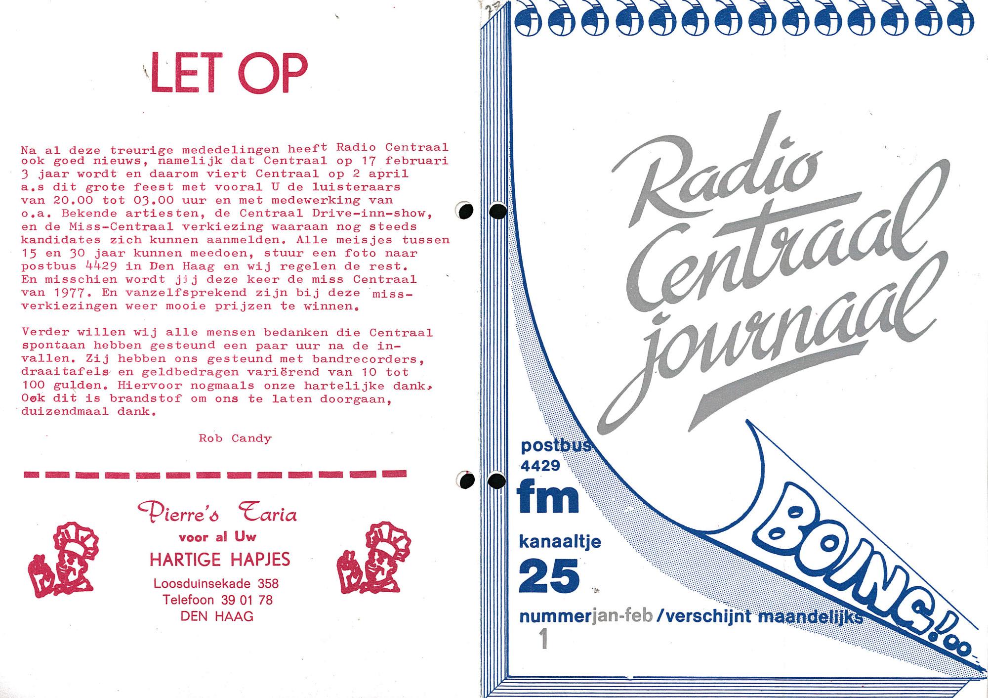 Radio Centraal Journaal - 19770100