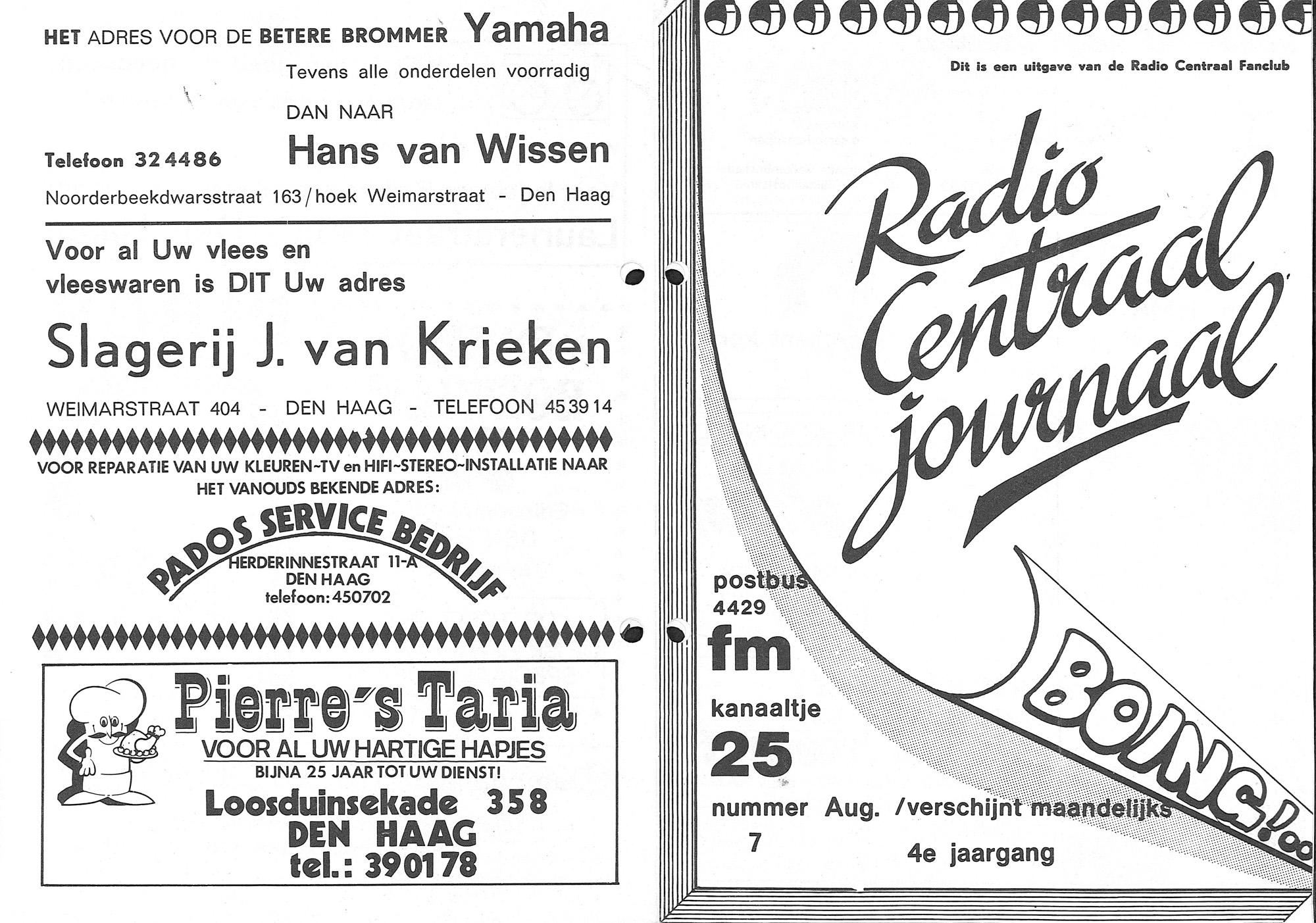 Radio Centraal Journaal - 19770800