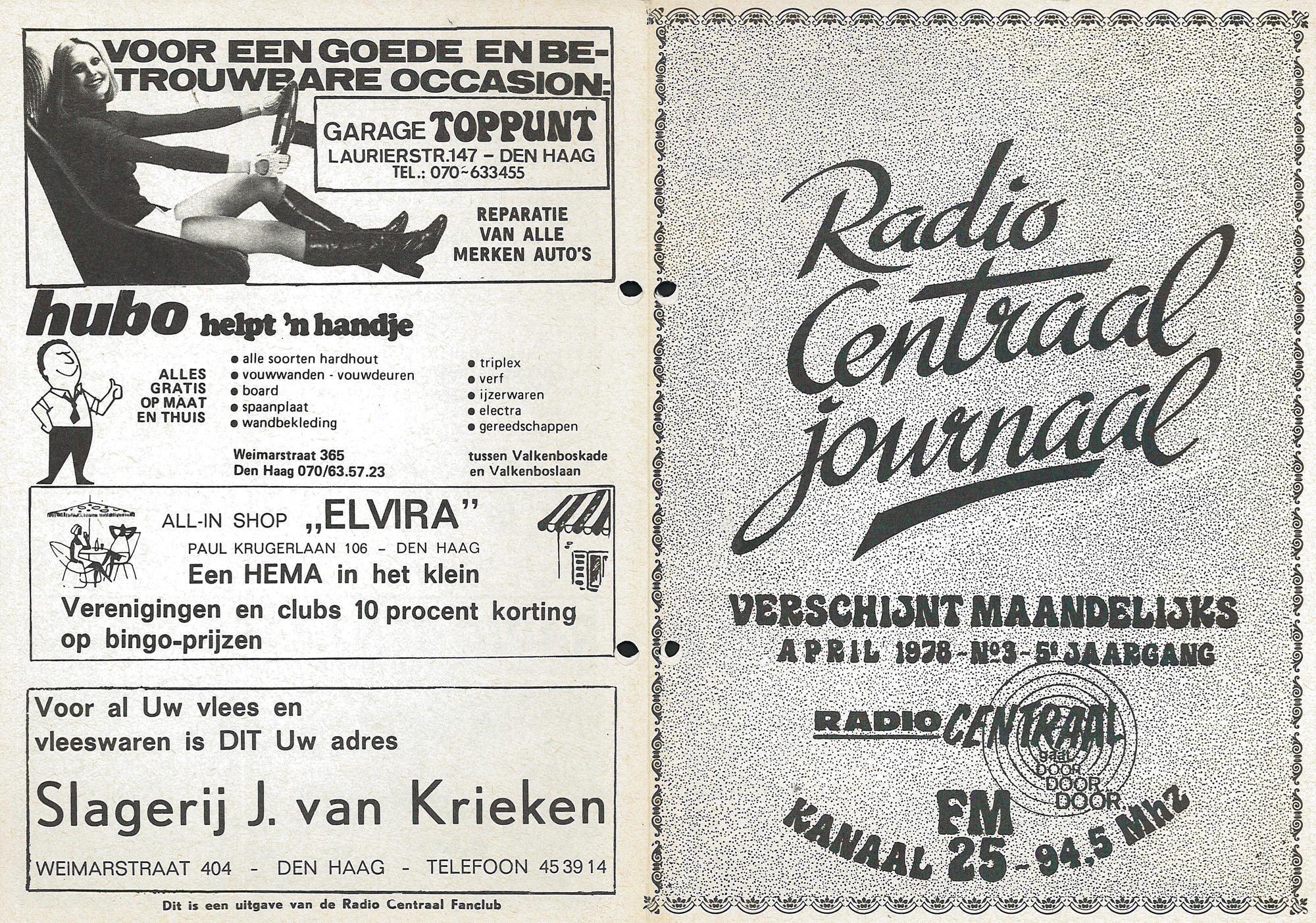 Radio Centraal Journaal - 19780400