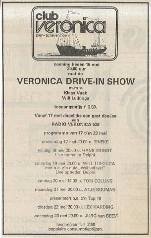19730516 Club Veronica Veronica Drive in show.jpg
