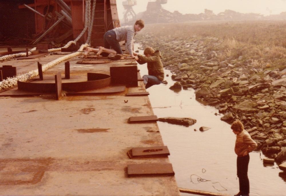 Norderney 's Gravendeel zomer 1980 Johan Steenks, Pim Vingerling en Marjo Marcus .jpg