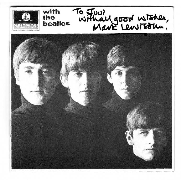 Beatles LP met opdracht Mark Lewishon B.jpg