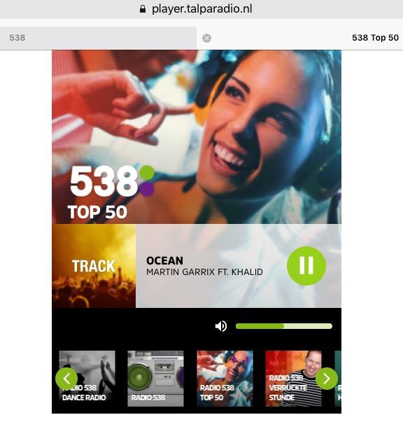 Radio 538 start met themakanaal '538 Top 50' - Nederland - Radiotrefpunt