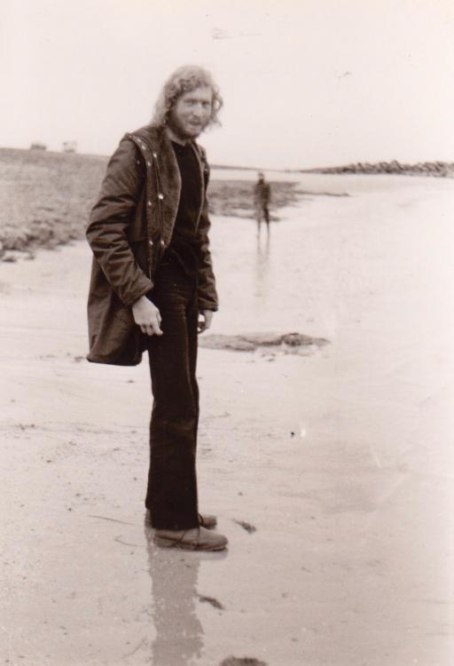 Johan Rood, trailerhelling Brouwersdam,1979.jpg