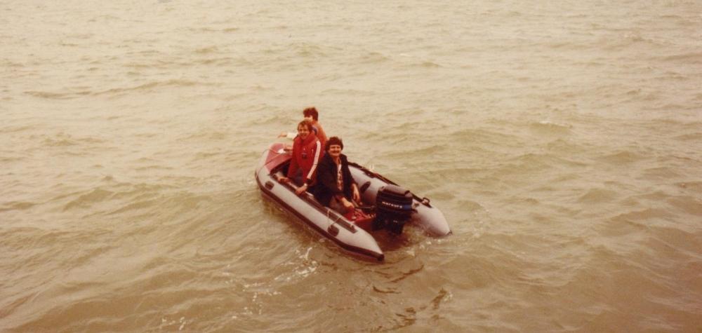 Gerard,Ronald,André boottrip Caroline 1983.jpg