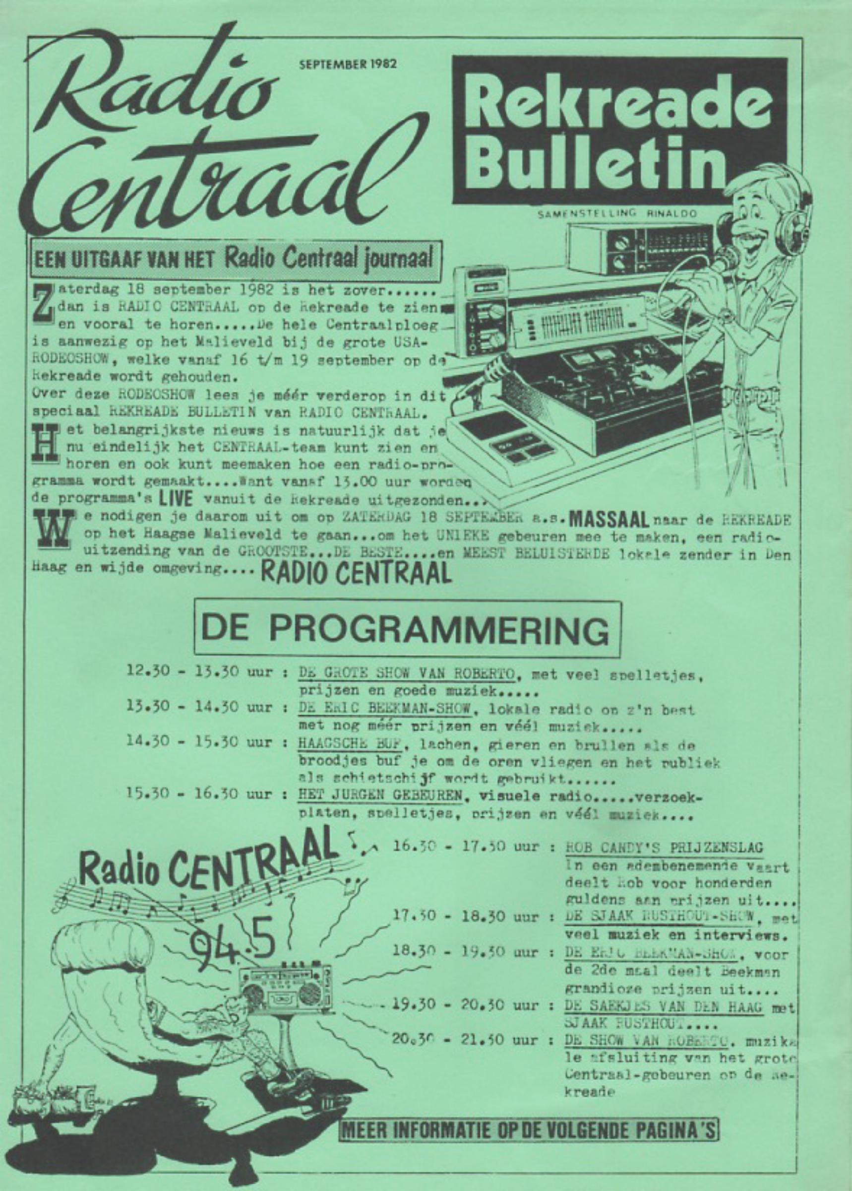 Radio Centraal Journaal 19820900