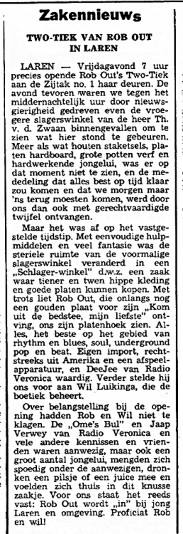Veronica 1968-11-12 Rob Out opening Two Tiek (De Bel).png