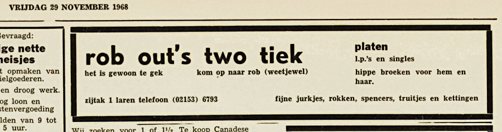 Veronica 198-11-29 Advertentie Rob Ouit'sTwo Tiek Laren. (De Bel).png