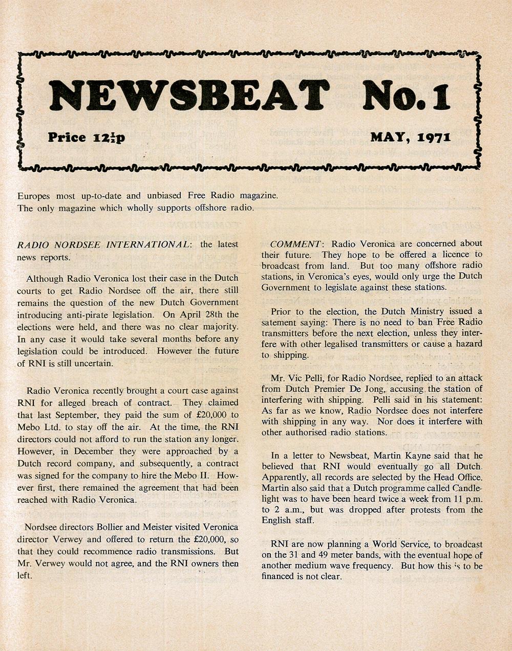 Newsbeat - 01 - may 1971