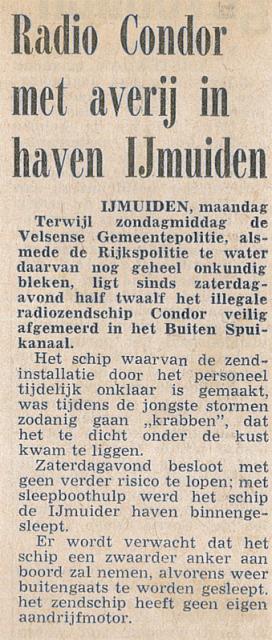 19730813 Tel Radio Condor met averij in haven Ijmuiden.jpg