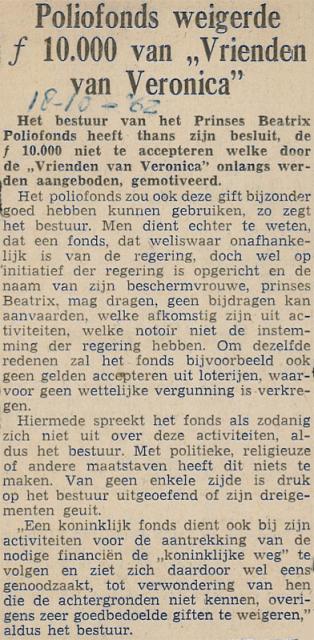 19621018 Poliofonds weigerde 10000 gulden van Vrienden van Veronica.jpg
