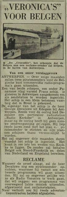 19620131 zeeuws dagblad Veronicas voor Belgen..jpg