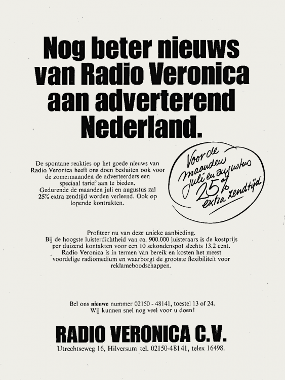 Veronica Advertentie 1974-06-20 Radio veronica CV.  Nog beter nieuws van Radio Veronica voor adverterend Nederland (Ariadne).png
