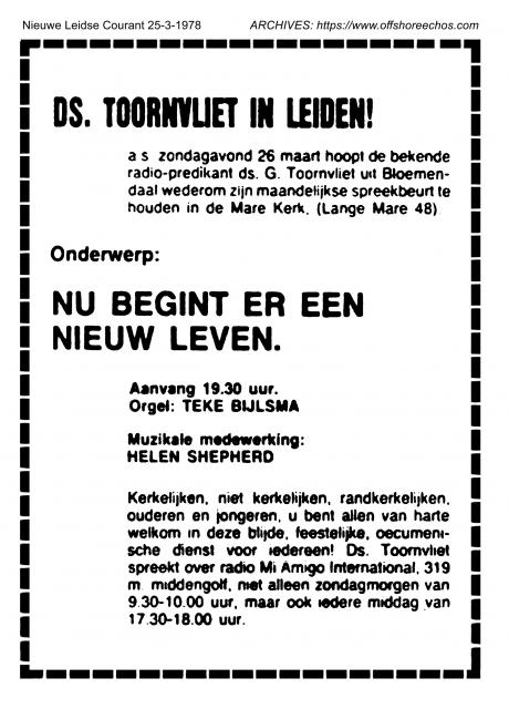 19780325 Nieuwe Leidse Courant Ds Toornvliet in Leiden.jpg