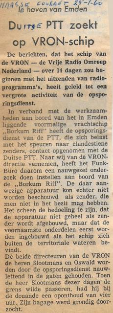 19600125 haagsche courant Duitse PTT zoekt op VRON schip.jpg