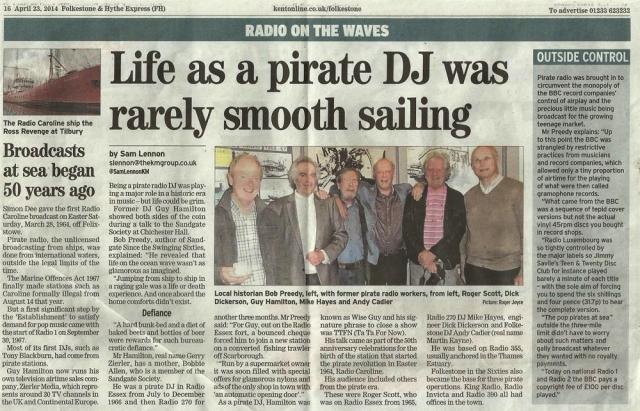 20140423 Folkstone and Hythe Express Life as a pirate DJ was rarely smooth sailing.jpg