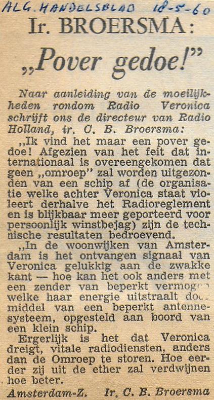 19600518 alg Handelsblad Pover gedoe.jpg