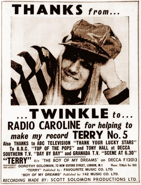 19650115 NME Thanks from Twinkle to Radio Caroline.jpg