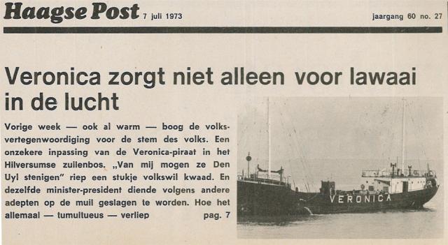 19730707 Haagse post Veronica zorgt niet alleen voor lawaai in de lucht 01.jpg