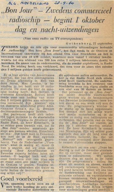 19600928 Alg Handelsblad Bon Jour Zwedens commercieel radioschip begint 1 oktober.jpg