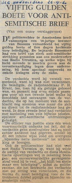 19600926 Alg Handelsblad Vijftig gulden boete voor antisemitische brief.jpg