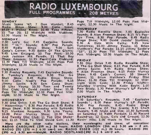19670812 NME Radio Luxembourg programmes.jpg