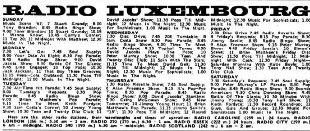 19670318 NME Radio Luxembourg scedual.jpg