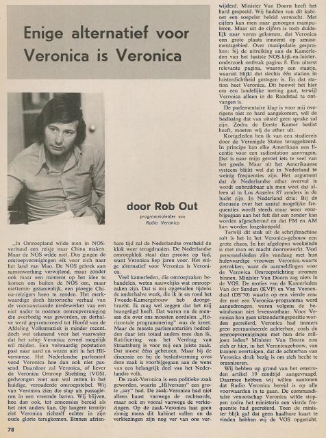 19730707 Elsevier Enige alternatief voor Veronica is Veronica 01.jpg