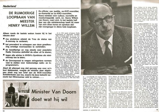 19740831 Elsevier Minister Van Doorn doet wat hij wil 01.jpg