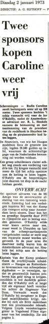19730201 Haagsche Courant Twee sponsers kopen Caroline weer vrij.jpg