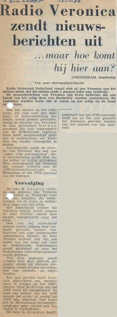 19660113 Tel Radio Veronica zendt nieuwsberichten uit, maar hoe komt hij hier aan.jpg