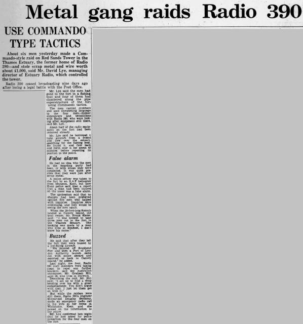19670807 birmigham evening mail Metal Gang raids Radio 390.jpg