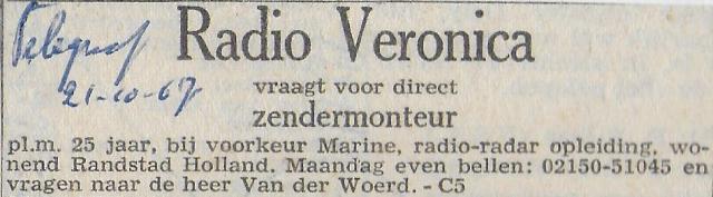 19671021 Tel Radio Veronica vraagt voor direct  ZENDERMONTEUR.jpg