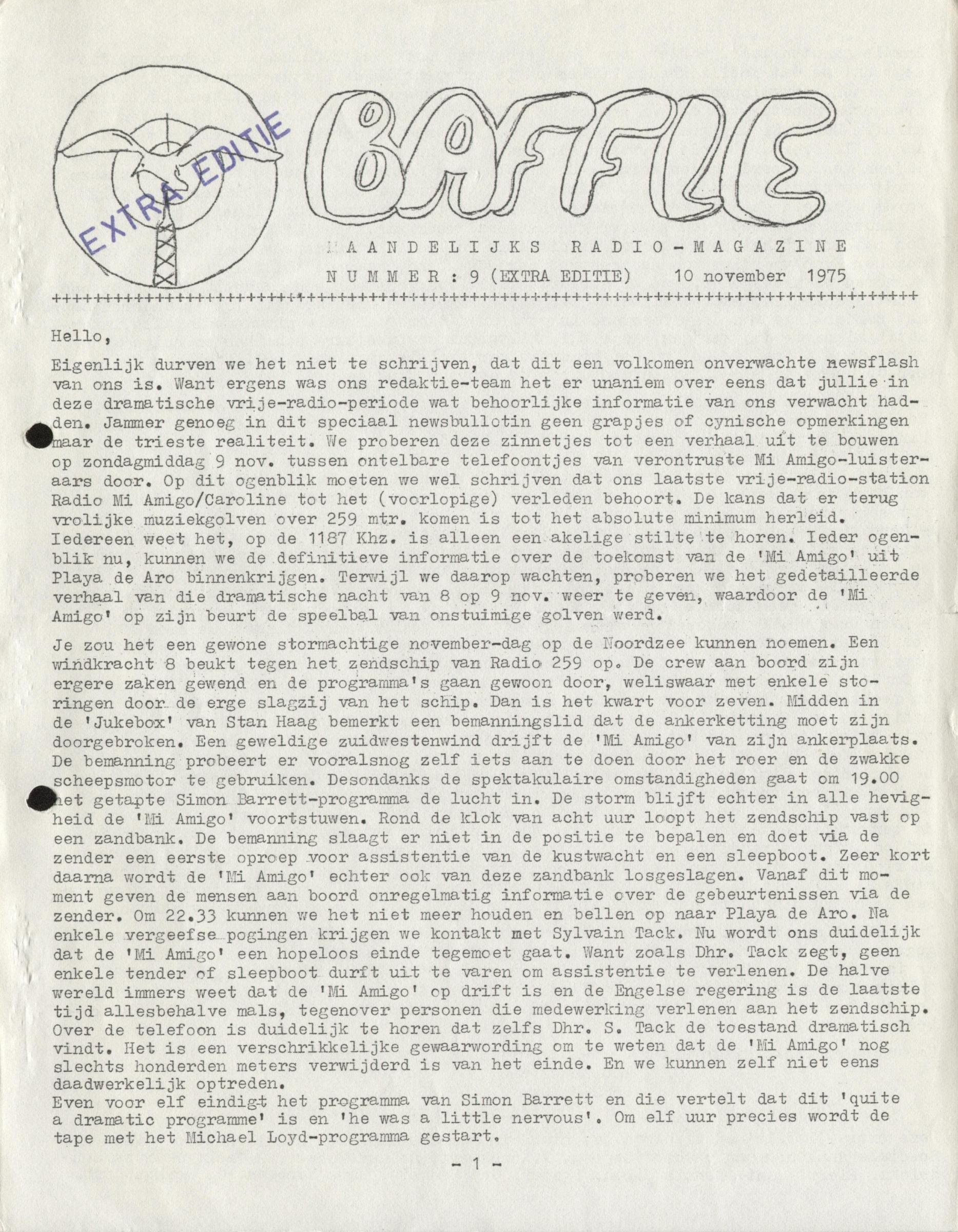 Baffle - 009 - 19751110 - Extra editie