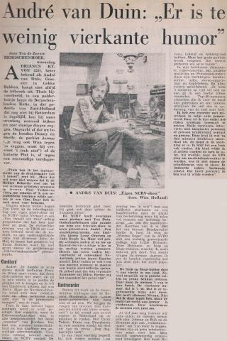 19750116 Tel André van Duin_ er is te weinig vierkante humor.jpg
